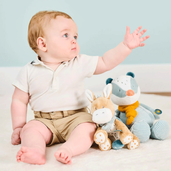 Peluche Nattou Burrinho Leo c/ Melodia Autobrinca Online