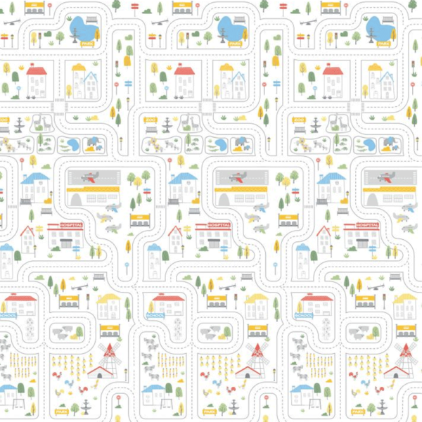 Tapete de Atividades EVA Asalvo Dupla Face Quinta/Cidade 180×120 cm Autobrinca Online