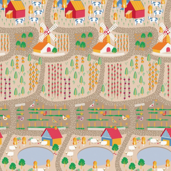 Tapete de Atividades EVA Asalvo Dupla Face Quinta/Cidade 180×120 cm Autobrinca Online