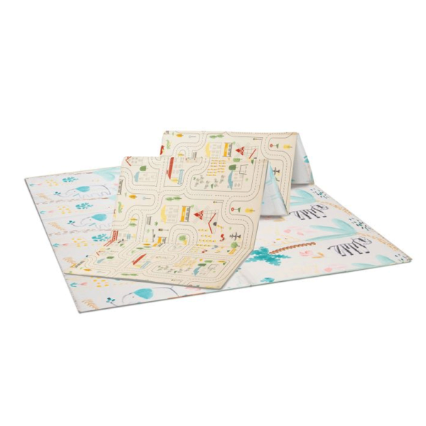 Tapete de Atividades EVA Asalvo Dupla Face Animais/Cidade 180×120 cm Autobrinca Online