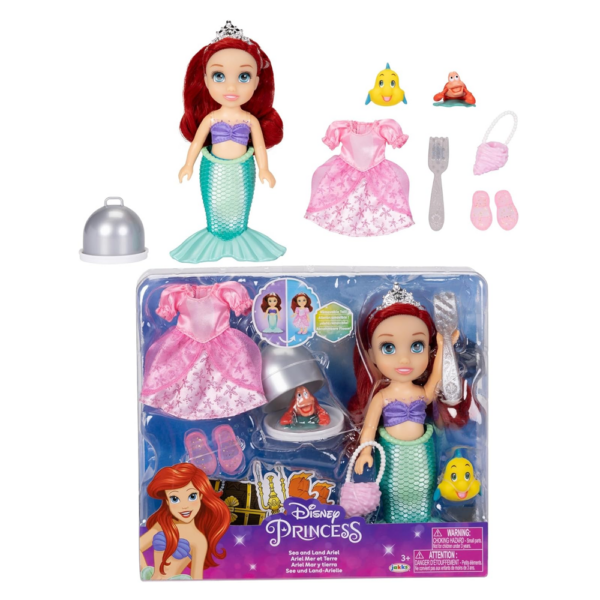 Disney Princesas A Pequena Sereia Ariel Mar e Terra 15cm Autobrinca Online