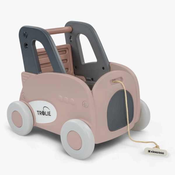 Andador Kikkaboo Trolie 4 em 1 Rosa Autobrinca Online