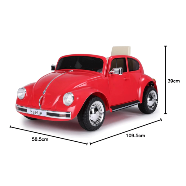 Carro Beetle Vermelho 12V c/ Controlo Remoto Autobrinca Online