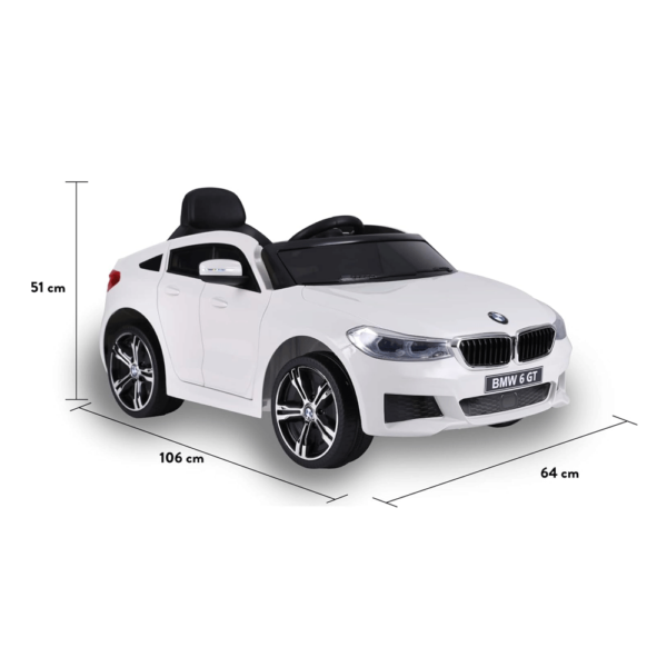Carro BMW 6 GT Branco 12V c/ Controlo Remoto Autobrinca Online
