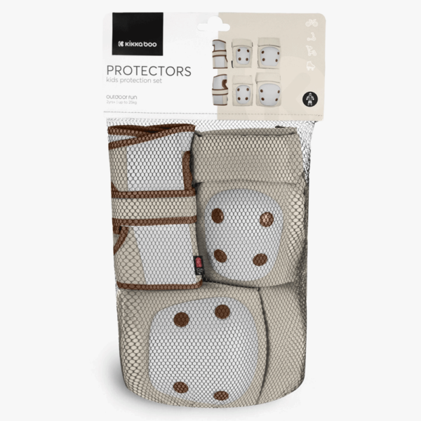 Conjunto de Proteções Joelheiras e Cotoveleiras Bege Autobrinca Online
