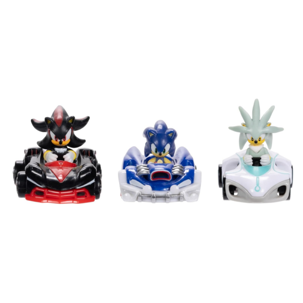 Sonic The Hedgehog Pack 3 Veículos c/ Personagens Autobrinca Online