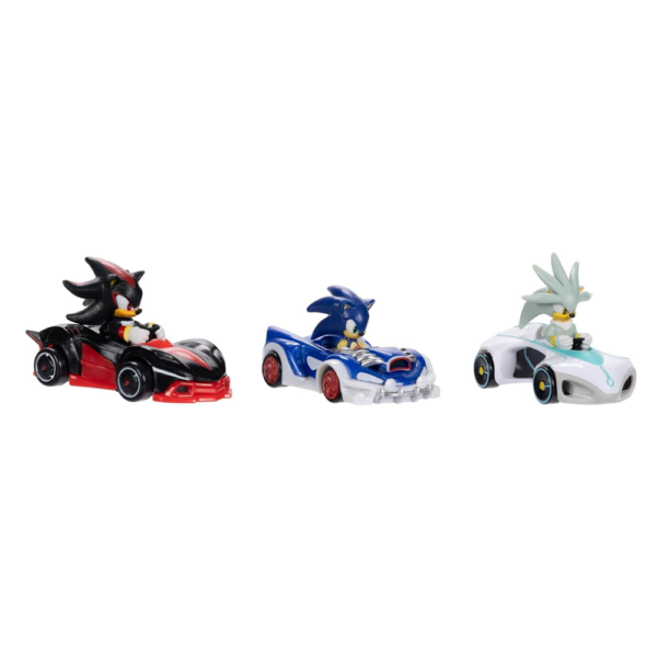 Sonic The Hedgehog Pack 3 Veículos c/ Personagens Autobrinca Online