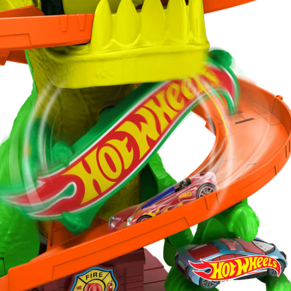 Hot Wheels City Batalha de Fogo T-Rex Autobrinca Online