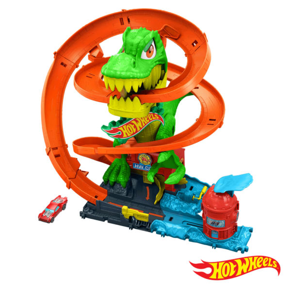 Hot Wheels City Batalha de Fogo T-Rex Autobrinca Online