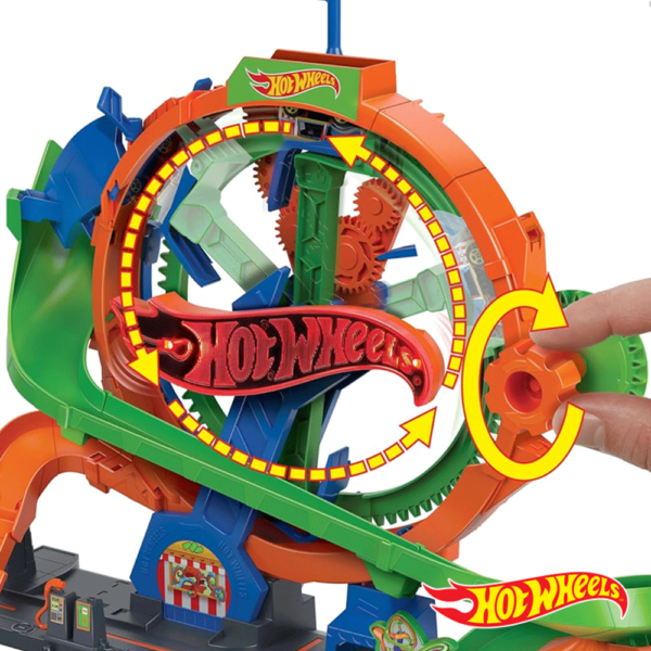 Hot Wheels City Roda da Fortuna Whirl Autobrinca Online