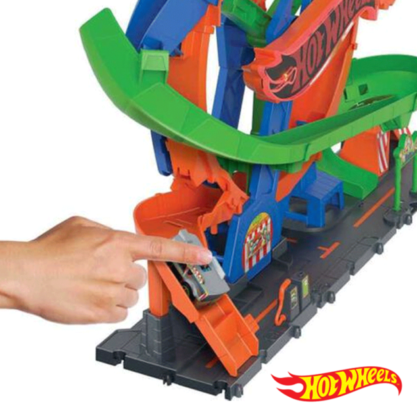 Hot Wheels City Roda da Fortuna Whirl Autobrinca Online