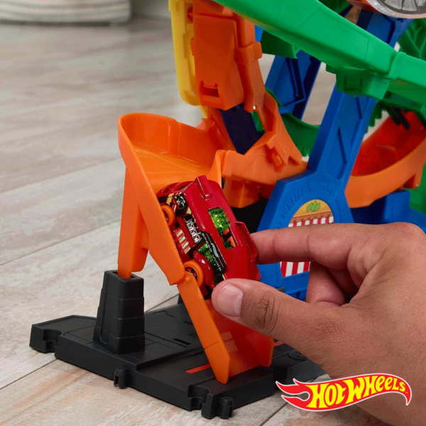 Hot Wheels City Roda da Fortuna Whirl Autobrinca Online