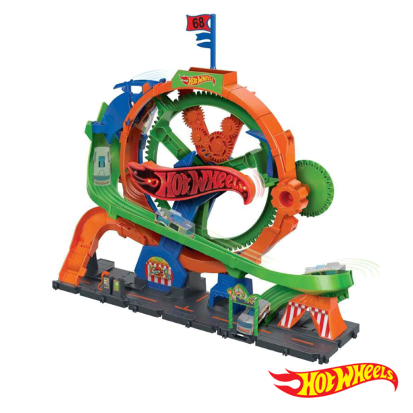 Hot Wheels City Roda da Fortuna Whirl Autobrinca Online