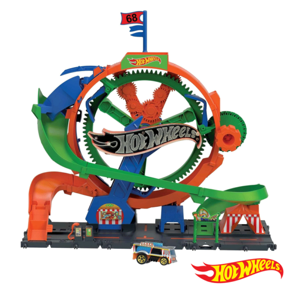 Hot Wheels City Roda da Fortuna Whirl Autobrinca Online