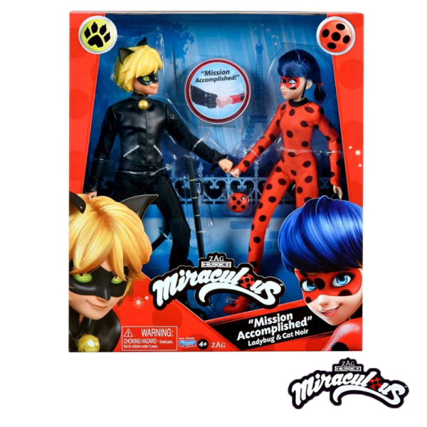 Ladybug – Pack Missão Cumprida Lady Bug e Cat Noir Autobrinca Online