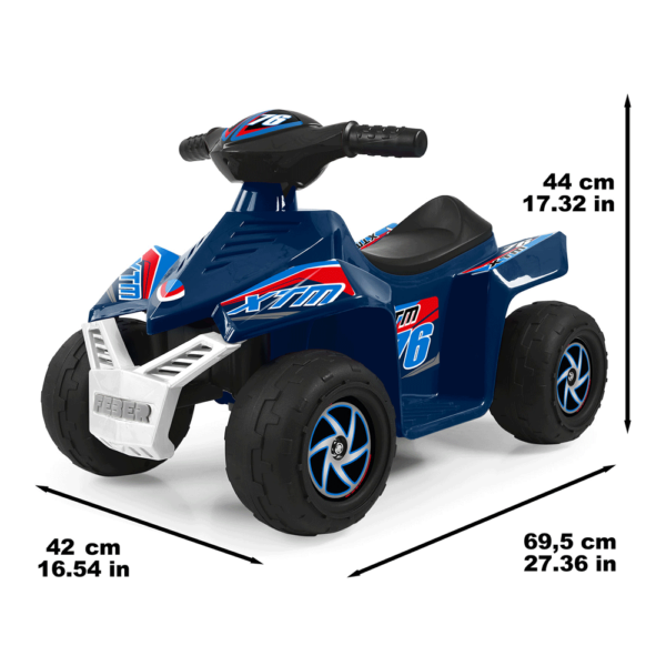 Quad Racy Dark Blue 6V Autobrinca Online