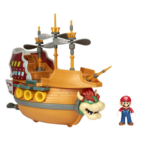 Super Mario Playset Deluxe Barco Voador c/ Figura Autobrinca Online