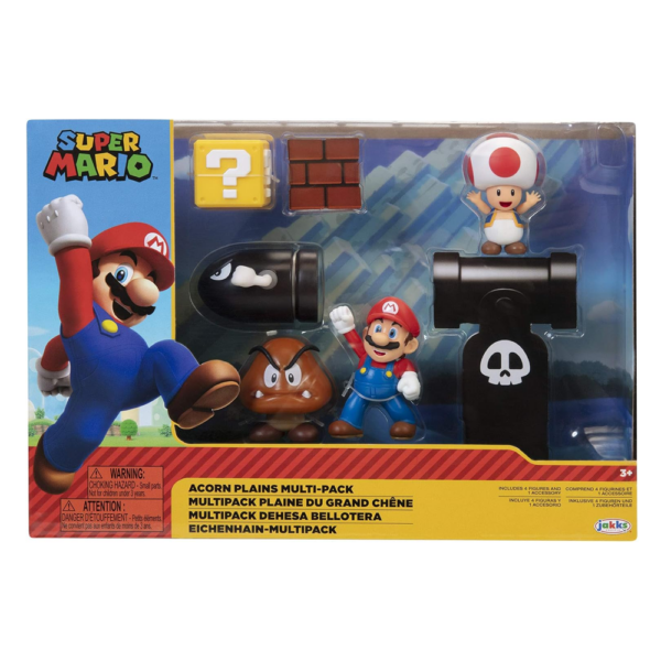Super Mario Planícies Pack 5 Figuras Autobrinca Online