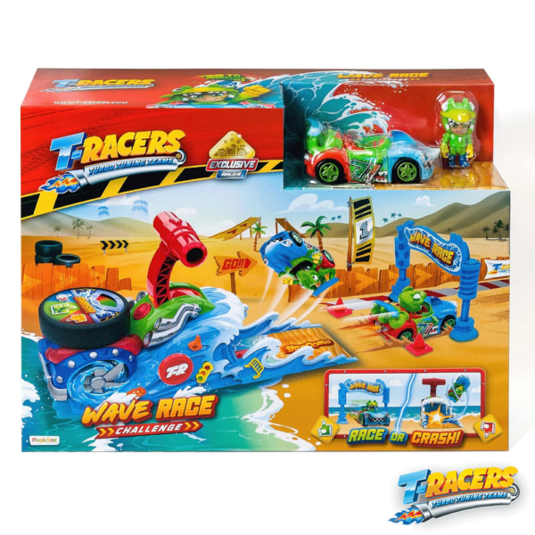 T-Racers Playset Wave Race Lançador Interativo Autobrinca Online