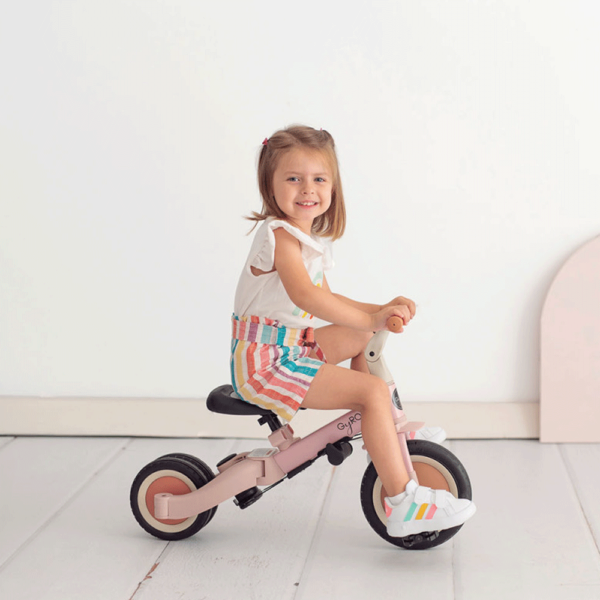 Triciclo Multifunções Olmitos Gyro+ 5em1 Rosa Autobrinca Online