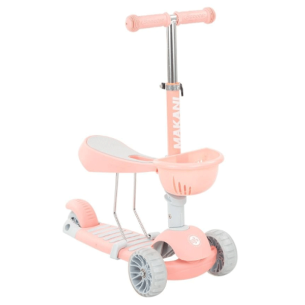 Trotinete Kikkaboo Makani Bon Bon 4 em 1 Rosa Autobrinca Online
