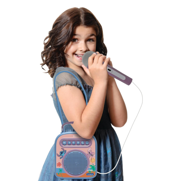 Disney Stitch Altifalante Portátil c/ Microfones Autobrinca Online