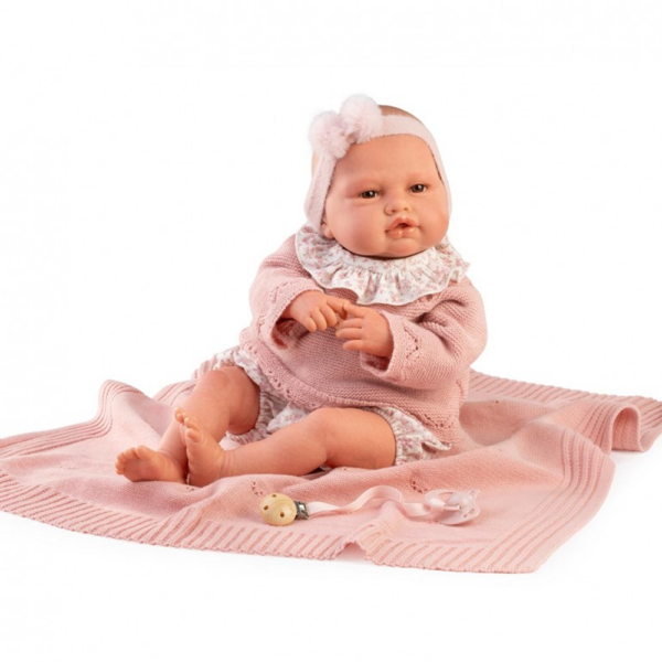 Boneca Reborn Baby Love c/ Manta de Malha 50cm Autobrinca Online