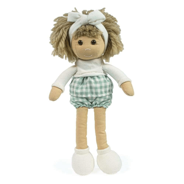 Boneca de Trapos La Nina Cris Vichy Verde Autobrinca Online