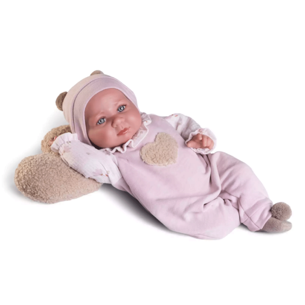 Boneca Recém-Nascida Luca c/ Almofada Coração 42cm Autobrinca Online