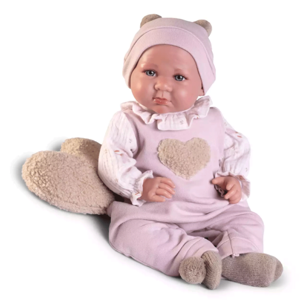Boneca Recém-Nascida Luca c/ Almofada Coração 42cm Autobrinca Online