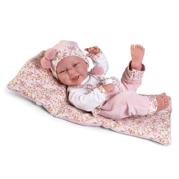 Boneca Recém-Nascida Vinil Carla c/ Muda Fraldas 42cm Autobrinca Online