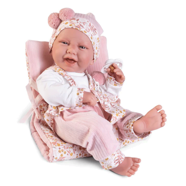 Boneca Recém-Nascida Vinil Carla c/ Muda Fraldas 42cm Autobrinca Online