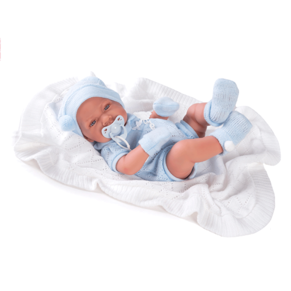 Boneco Recé-Nascido Vinil Lui c/ Manta 42cm Autobrinca Online