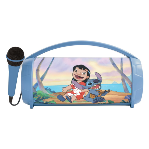 Coluna Portátil Disney Stitch c/ Microfone e Luz Autobrinca Online