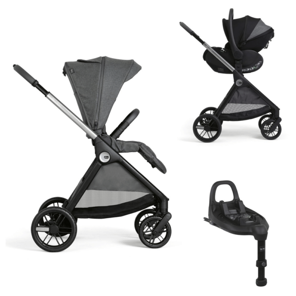 Duo Chicco Bellagio c/ First Seat Recline Black Satin c/ Base Isofix Full 360 Autobrinca Online