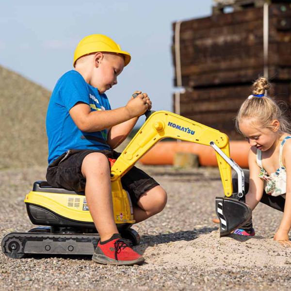 Escavadora Komatsu c/ Capacete Autobrinca Online