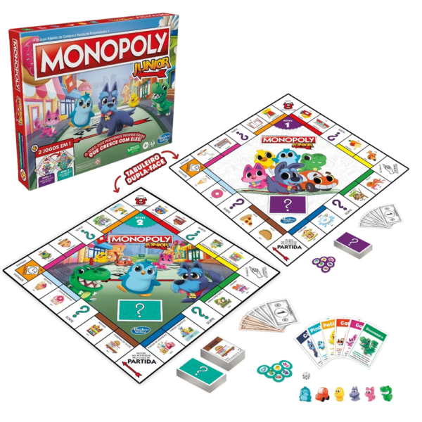 Jogo Monopoly Júnior 2 em 1 Autobrinca Online