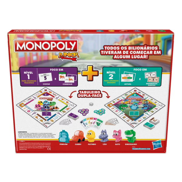Jogo Monopoly Júnior 2 em 1 Autobrinca Online