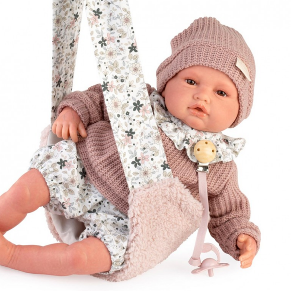 Boneca Reborn Baby Love c/ Porta-bebé 50cm Autobrinca Online