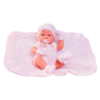 Bebé Recém-Nascida Vinil Lúa c/ Manta Rosa 42cm Autobrinca Online