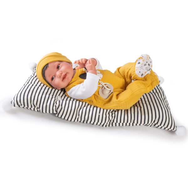 Bebé Recém-Nascida Pipo c/ Orelhitas de Amofada 42cm Autobrinca Online
