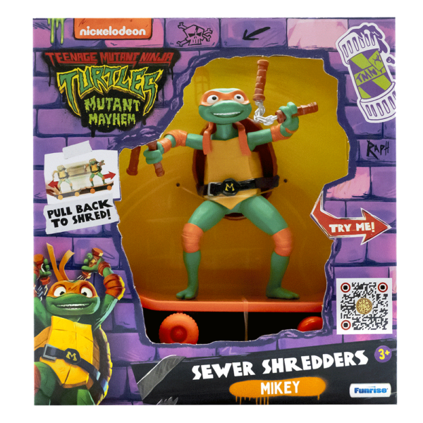 Tartarugas Ninja Figura Miguel Ângelo c/ Skate Autobrinca Online
