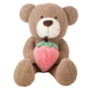 Urso Peluche c/ Morango Castanho 110cm Autobrinca Online