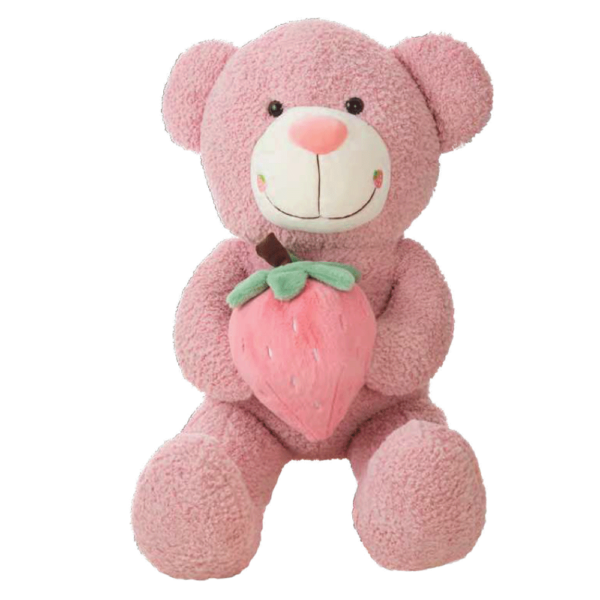 Urso Peluche c/ Morango Rosa 140cm Autobrinca Online