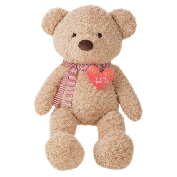 Urso Peluche Love You Bege 115cm Autobrinca Online