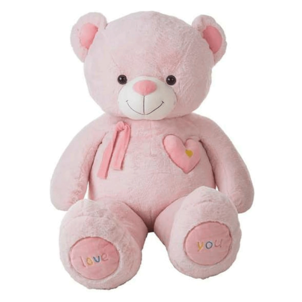 Urso Peluche Valentim Rosa 140cm Autobrinca Online