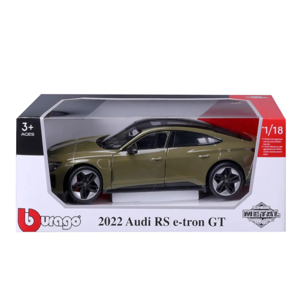 Audi RS e-tron GT (2022) Verde Tático 1:18 Bburago Autobrinca Online