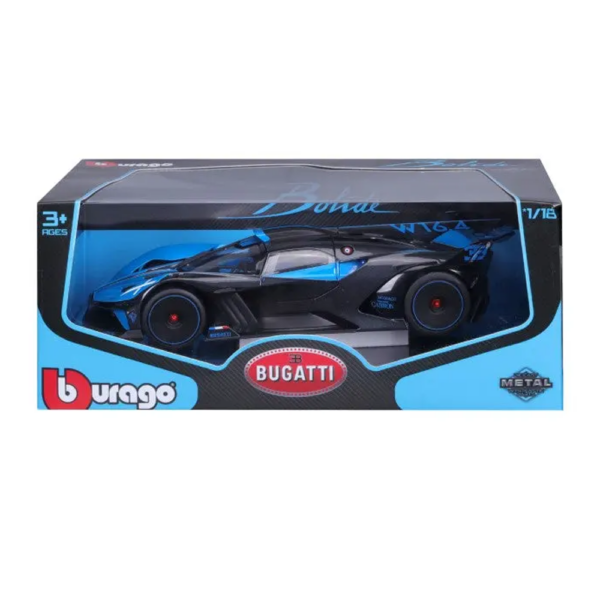 Bugatti Bolide Azul e Preto 1:18 Bburago Autobrinca Online