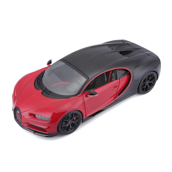Bugatti Chiron Sport Vermelho e Preto 1:18 Bburago Autobrinca Online