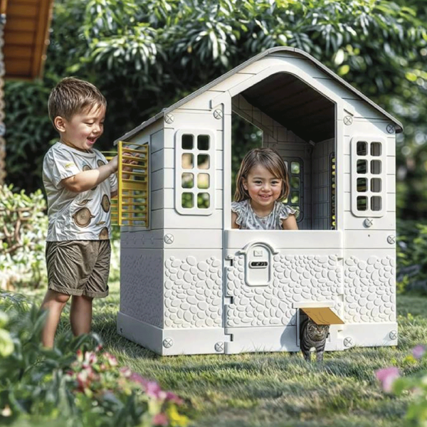 Casa Jardim Playhouse Branca Autobrinca Online